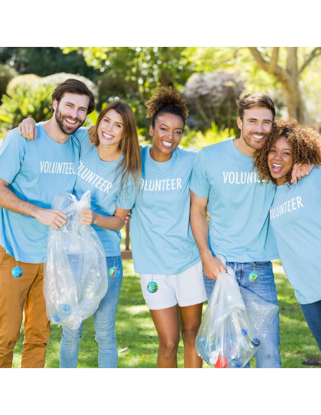 Pack 24 Llaveros Globo Día de la Tierra Quelay para Niños