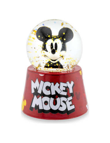 Mini Globo de Nieve Iluminado Mickey Mouse Silver Buffalo - 7.62 cm