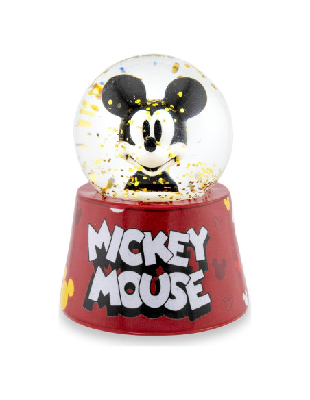 Mini Globo de Nieve Iluminado Mickey Mouse Silver Buffalo - 7.62 cm
