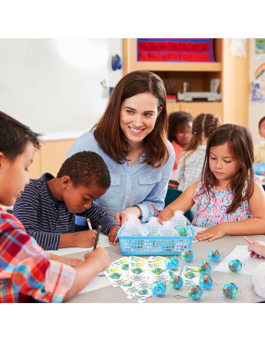 Pack 24 Llaveros Globo Día de la Tierra Quelay para Niños