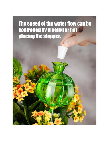 Esferas de Riego Automático NiHome 4-Pack Vidrio Verde