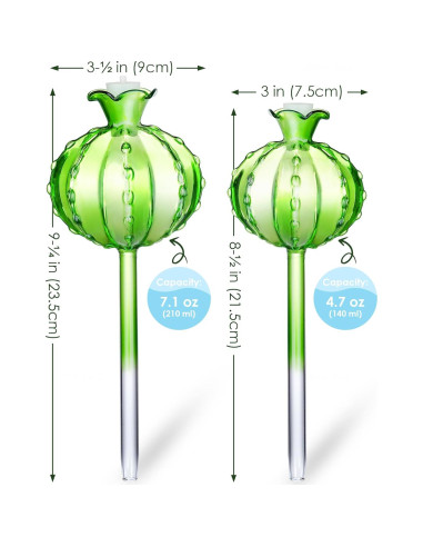 Esferas de Riego Automático NiHome 4-Pack Vidrio Verde