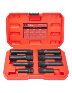 Juego de Llaves para Tuercas de Ruedas REBRA 8 Piezas