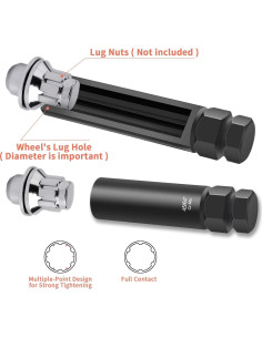 Juego de Llaves para Tuercas de Ruedas REBRA 8 Piezas 2