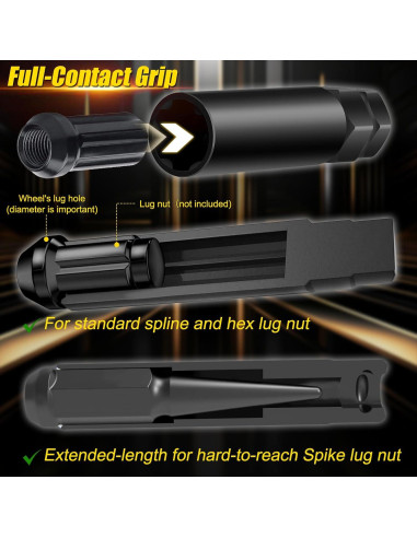 Conjunto de 12 Piezas de Llave de Tuerca de Spline Topec