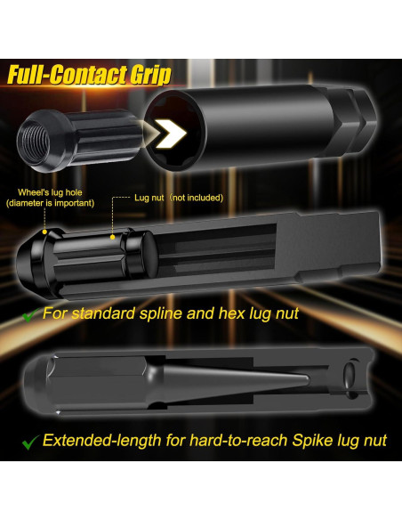 Conjunto de 12 Piezas de Llave de Tuerca de Spline Topec