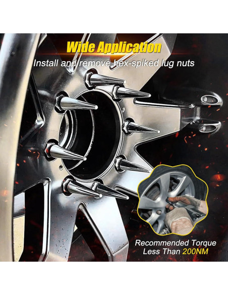 Conjunto de 12 Piezas de Llave de Tuerca de Spline Topec