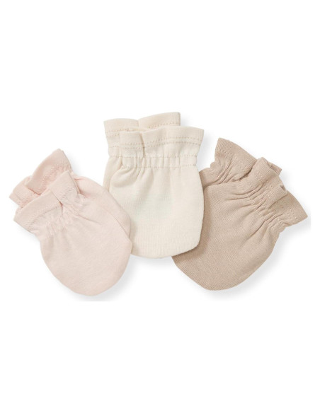 Mitones para Bebés Burt's Bees, Algodón Orgánico, Set de 3