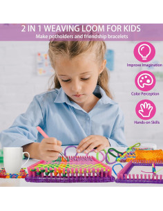 Kit de Telar de Potholder Bukicho para Niños y Adultos 2