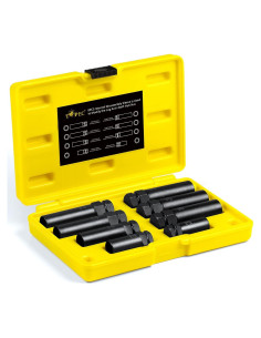 Juego de 8 Llaves de Tuerca de Spline Topec - Acero CR-MO