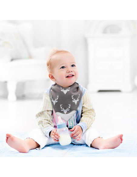 Conjunto de Baberos de Dentición Giftty Baby - Algodón Hipoalergénico