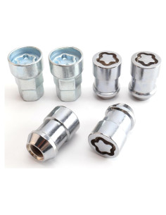 Tuercas de Bloqueo de Rueda M14x2mm YYHHZZ - Juego de 4 con 2 Llaves