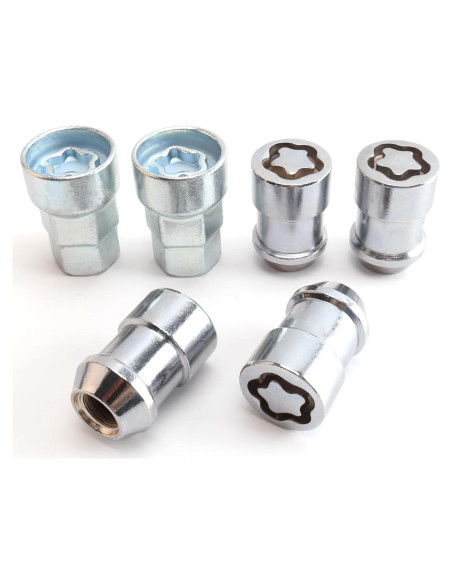 Tuercas de Bloqueo de Rueda M14x2mm YYHHZZ - Juego de 4 con 2 Llaves