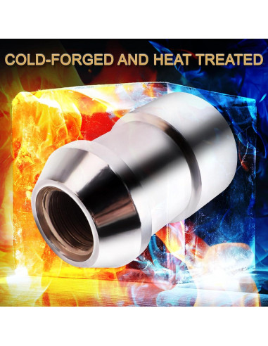 Tuercas de Bloqueo de Rueda M14x2mm YYHHZZ - Juego de 4 con 2 Llaves