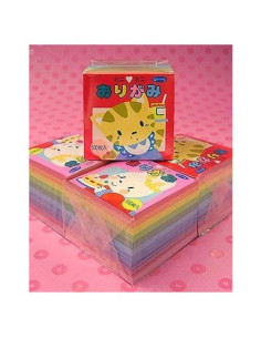 Papel de Origami Mini Mini Aitoh, Set de 500 Hojas 2.7cm