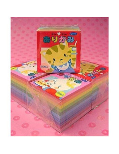 Papel de Origami Mini Mini Aitoh, Set de 500 Hojas 2.7cm 2