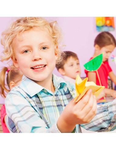 1000 Hojas de Papel Origami Doble Cara Yimaa 10 Colores