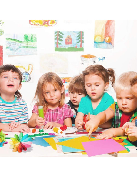 1000 Hojas de Papel Origami Doble Cara Yimaa 10 Colores