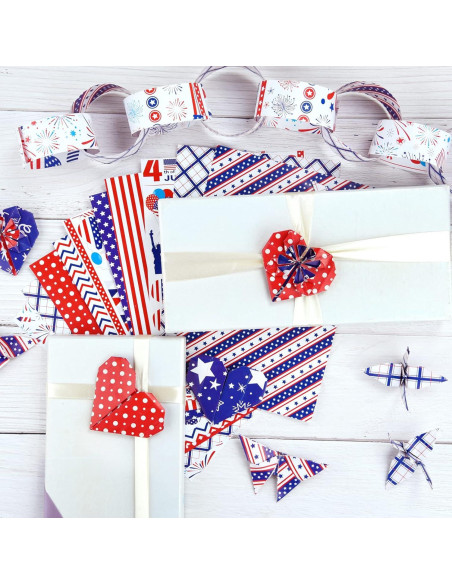 Papel Patrón 4 de Julio Morcheiong A4 30 Hojas Doble Cara