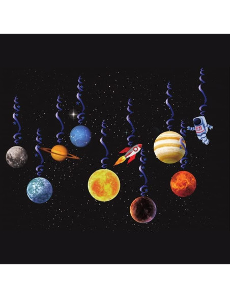 10 Decoraciones Colgantes Espaciales Sistema Solar CF104
