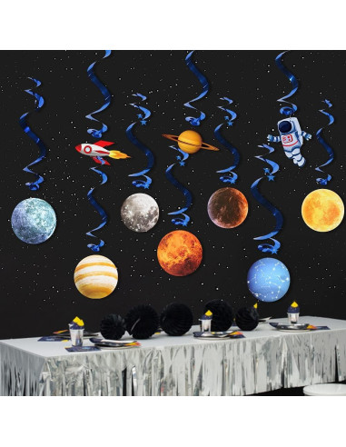 10 Decoraciones Colgantes Espaciales Sistema Solar CF104