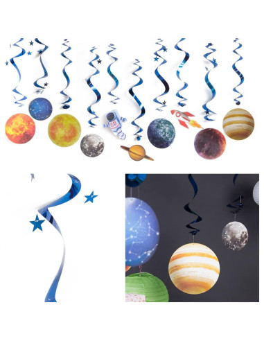 10 Decoraciones Colgantes Espaciales Sistema Solar CF104