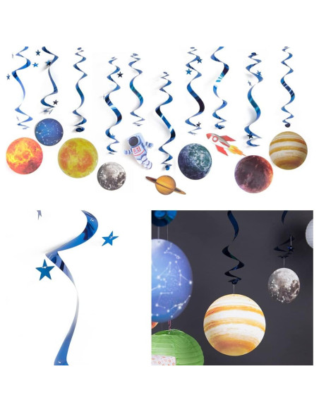 10 Decoraciones Colgantes Espaciales Sistema Solar CF104