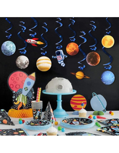 10 Decoraciones Colgantes Espaciales Sistema Solar CF104