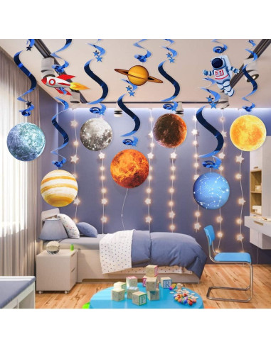 10 Decoraciones Colgantes Espaciales Sistema Solar CF104