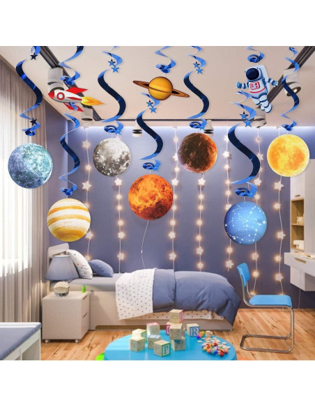 10 Decoraciones Colgantes Espaciales Sistema Solar CF104