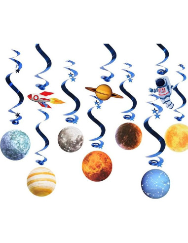 10 Decoraciones Colgantes Espaciales Sistema Solar CF104