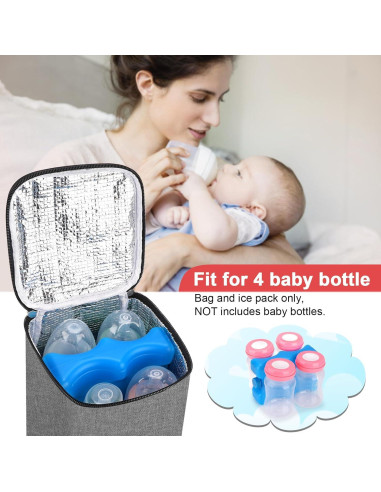 Bolsa Térmica Accmor para Biberones - Acomoda 4 de 240ml