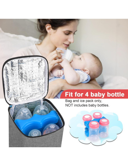 Bolsa Térmica Accmor para Biberones - Acomoda 4 de 240ml