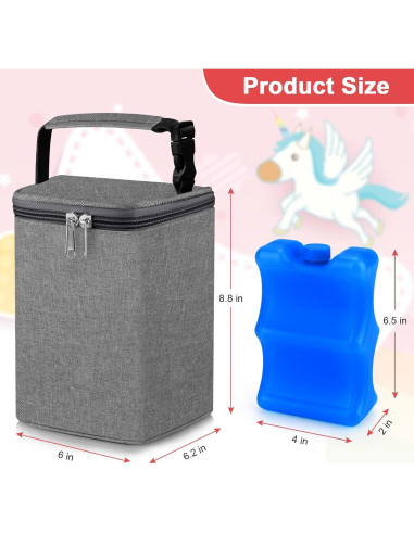 Bolsa Térmica Accmor para Biberones - Acomoda 4 de 240ml