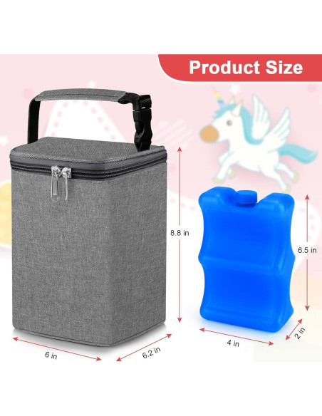 Bolsa Térmica Accmor para Biberones - Acomoda 4 de 240ml