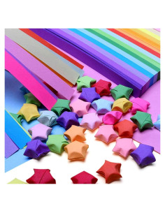 Papel Plegable Estrellas Coloridas JALLYSIA 2340 Hojas DIY