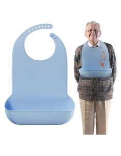 Babero de Silicona para Adultos Mars Wellness - 50.8x33cm