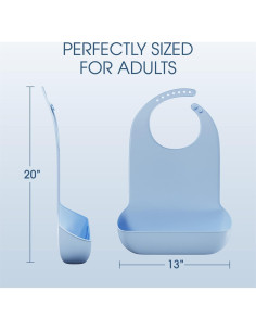 Babero de Silicona para Adultos Mars Wellness - 50.8x33cm 2