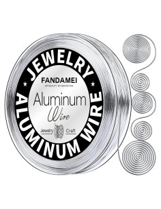 Alambre de Manualidades FANDAMEI 20 Gauge 30m Aluminio Plateado