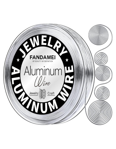 Alambre de Manualidades FANDAMEI 20 Gauge 30m Aluminio Plateado