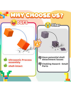 42PCS Bloques Magnéticos Chilvil 3.05 cm Juguetes Montessori 2