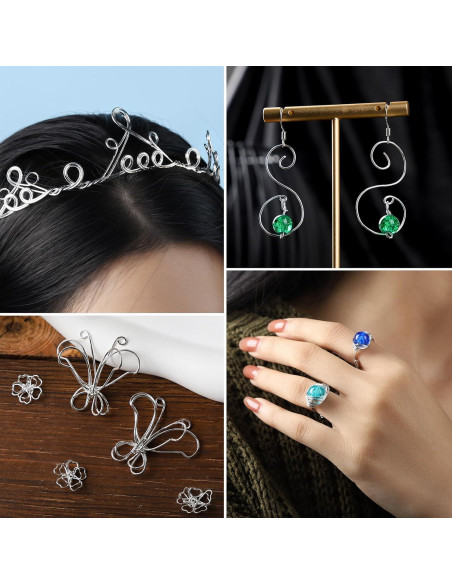 Alambre de Manualidades FANDAMEI 20 Gauge 30m Aluminio Plateado