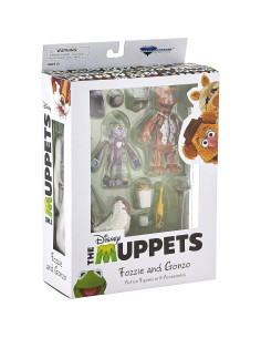 Figuras de Acción Muppets Gonzo y Fozzie Diamond Select 17.78 cm 2