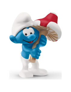 Pitufo con Hongo Schleich - Figura Educativa 3.5 cm