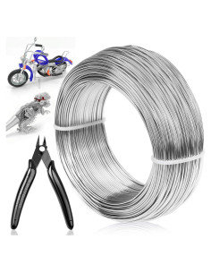 Alambre de Artesanía Cruzix 1 mm Plata 100 m para Joyería