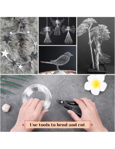 Alambre de Artesanía Cruzix 1 mm Plata 100 m para Joyería 2