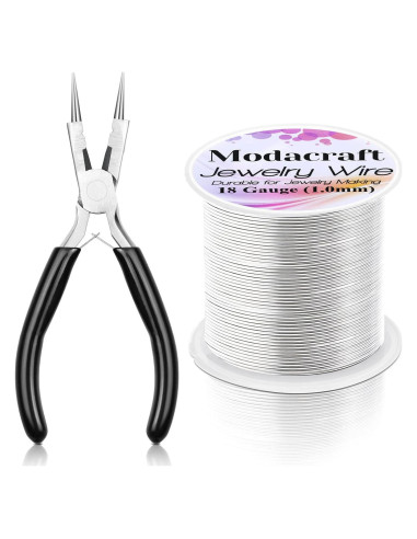 Alambre de Joyería 18 Calibre Modacraft 20m + Alicate 4 en 1