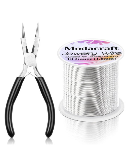 Alambre de Joyería 18 Calibre Modacraft 20m + Alicate 4 en 1