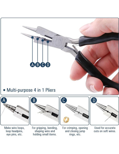 Alambre de Joyería 18 Calibre Modacraft 20m + Alicate 4 en 1