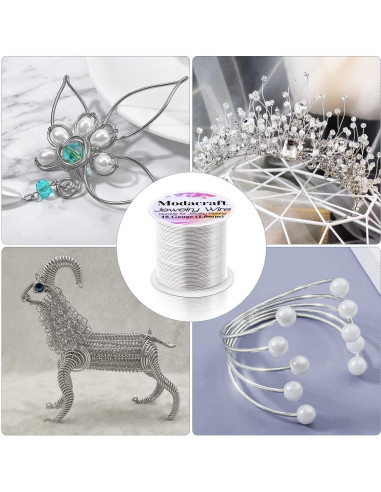 Alambre de Joyería 18 Calibre Modacraft 20m + Alicate 4 en 1